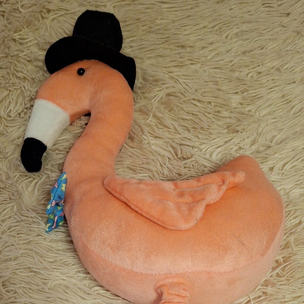 Plush Dapper Pink Flamingo